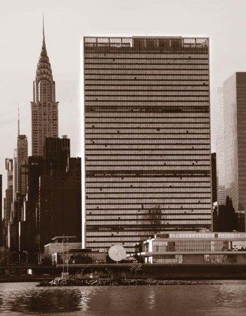 The UN headquarters: New York