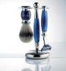 Edwardian Blue Horn shaving set.