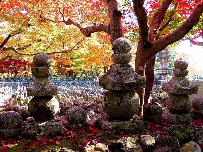 Kyoto Adashino Nenbutsu-ji Temple in Japan