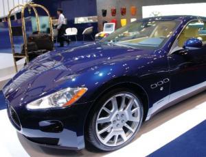 Maserati on display at the Tokyo Motor Show