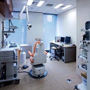 State-of-the-art medical devices in a 21st century examination room