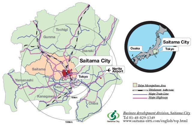 Saitama City Map