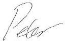 Peter Harris' signature